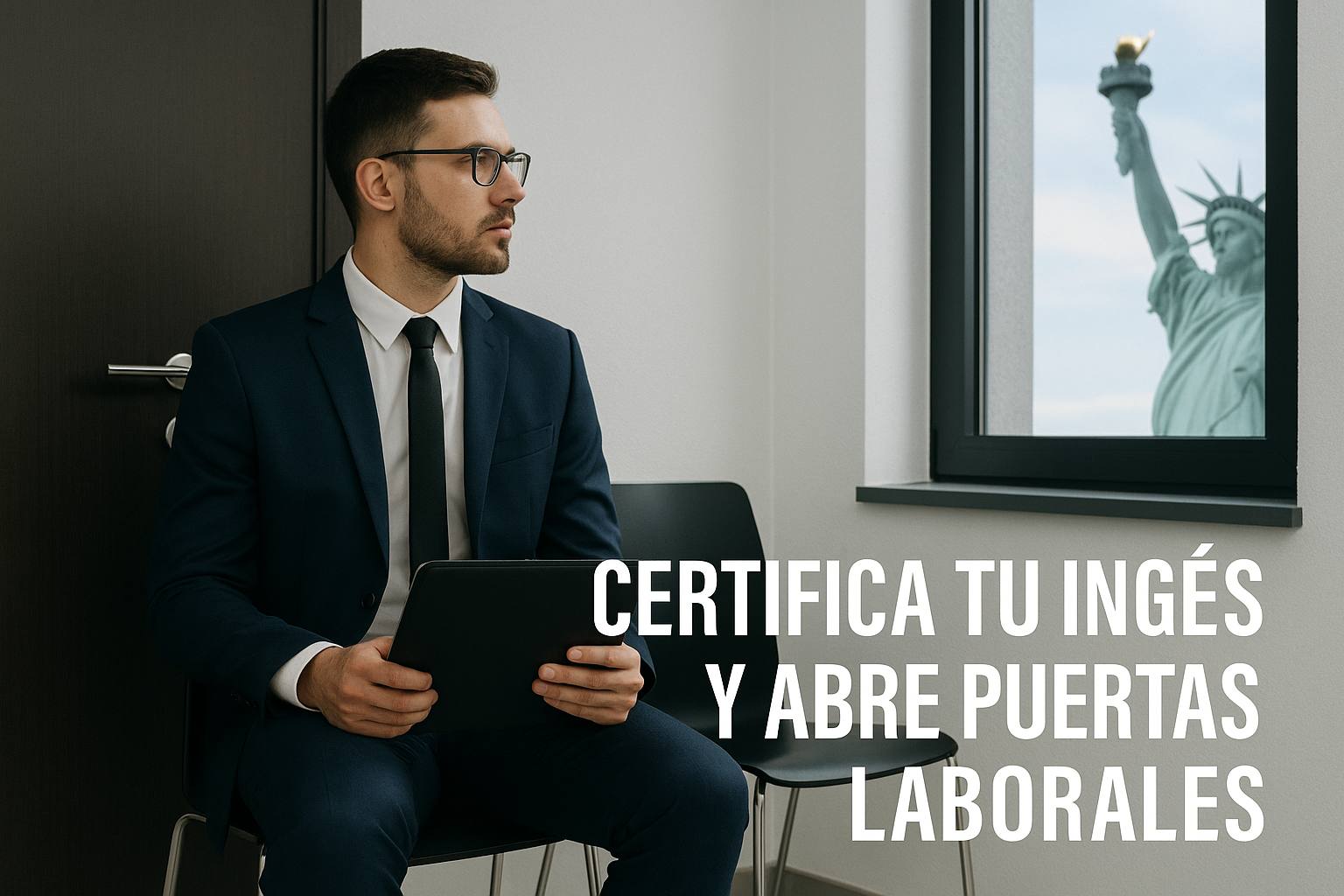 Estudiante preparándose para certificación oficial de inglés Cambridge