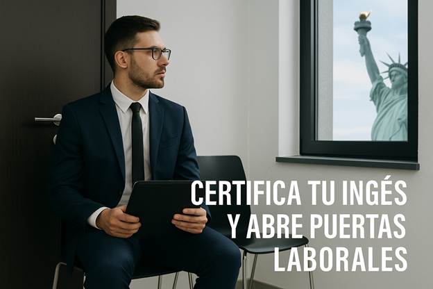 Estudiante preparándose para certificación oficial de inglés Cambridge